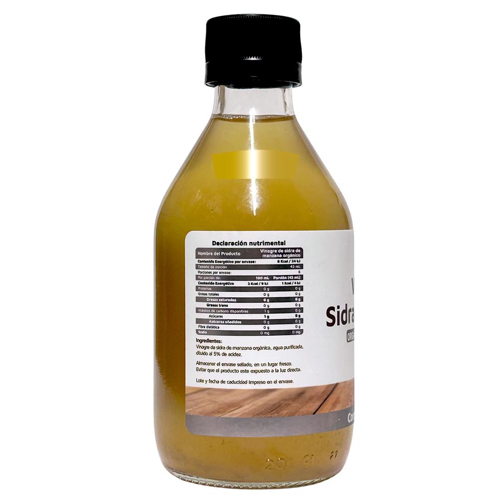 Foto 4 pulgar | Vinagre de Sidra de Manzana con Cultivo Madre 250 Ml Vidanat