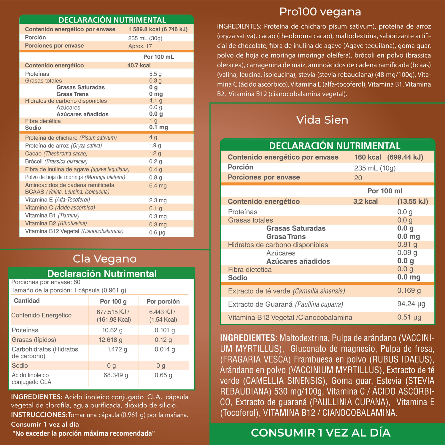 Foto 7 pulgar | Combo Nutrasien100: Proteína Vegana Chocolate, Suplementos, Shaker, Plan Y Seguimiento 30 Días. Bienestar Total.
