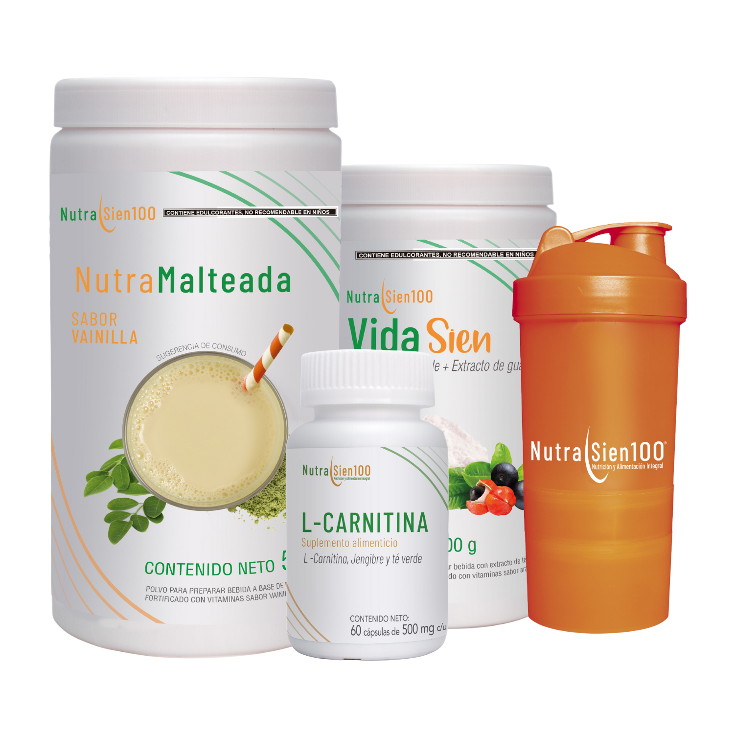Foto 2 pulgar | Combo Nutrasien100: Malteada Vainilla, Suplementos, Shaker, Plan Y Seguimiento 30 Días. Bienestar Total.