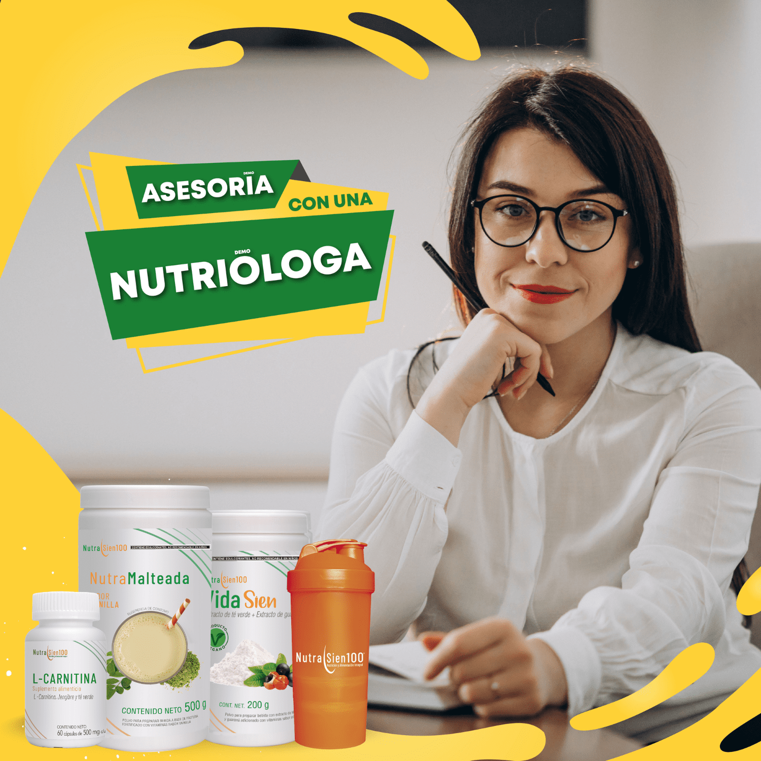 Foto 5 | Combo Nutrasien100: Malteada Vainilla, Suplementos, Shaker, Plan Y Seguimiento 30 Días. Bienestar Total.