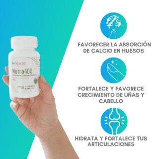 Foto 2 | Calcio + Vitamina D3 + Magnesio + Amaranto NutraSien100 Nutra400 60 Cápsulas