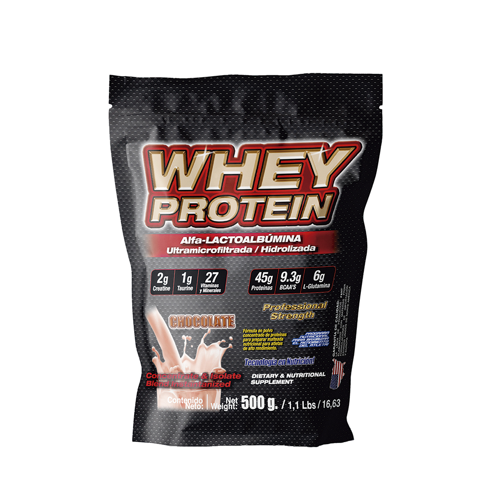 Proteína de Suero de Leche Whey Protein F&NT Sabor Chocolate 500 g