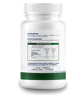 Foto 2 | Alga Chlorella Naima Lab Orgánica 500 mg 2 Frascos de 100 Cápsulas C/U