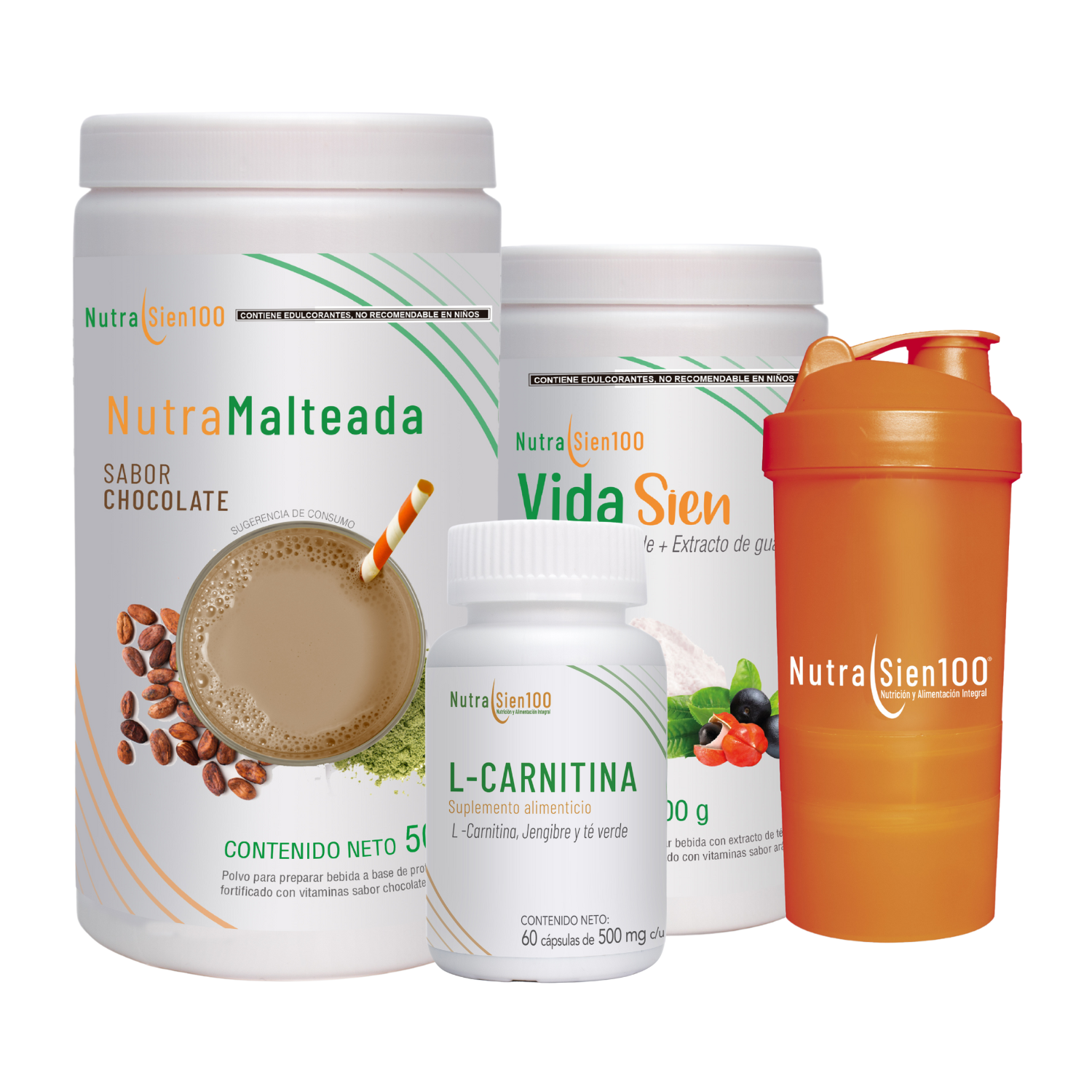 Foto 2 pulgar | Combo Nutrasien100: Malteada Chocolate, Suplementos, Shaker, Plan Y Seguimiento 30 Días. Bienestar Total.