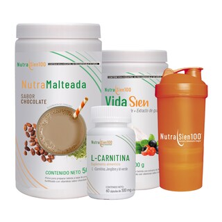 Foto 1 | Combo Nutrasien100: Malteada Chocolate, Suplementos, Shaker, Plan Y Seguimiento 30 Días. Bienestar Total.