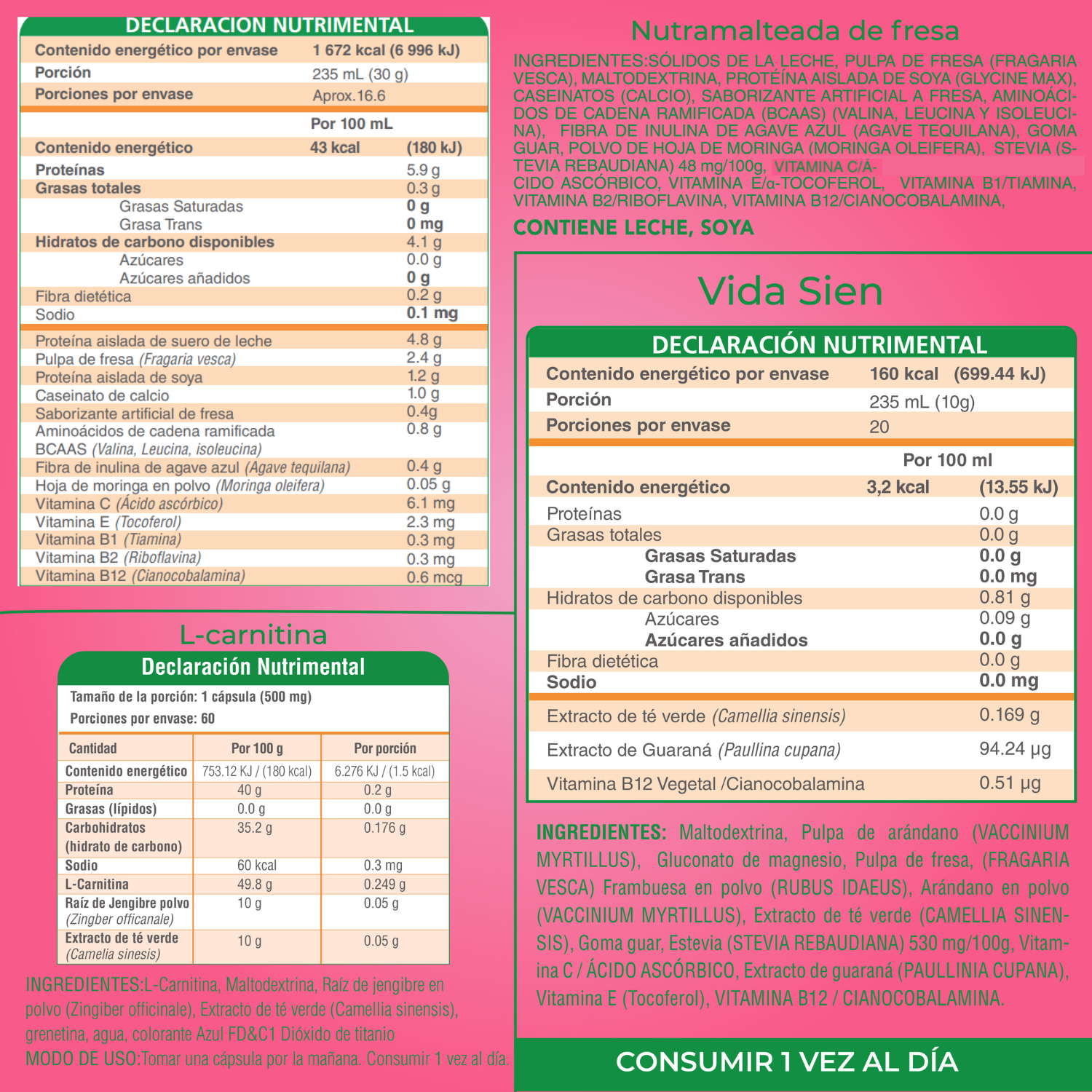 Foto 6 | Combo Nutrasien100: Malteada Fresa, Suplementos, Shaker, Plan Y Seguimiento 30 Días. Bienestar Total.