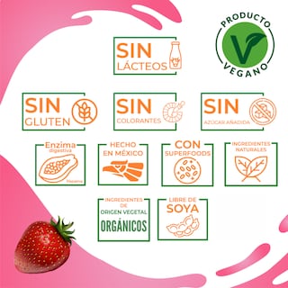 Foto 4 | Proteína Vegana sabor Fresa. Nutrasien100. Sin azúcar. Fácil digestión. Ideal hombres y mujeres. 500 g - 17 porciones.