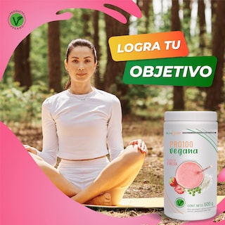Foto 7 | Proteína Vegana sabor Fresa. Nutrasien100. Sin azúcar. Fácil digestión. Ideal hombres y mujeres. 500 g - 17 porciones.