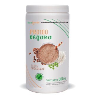 Foto 1 | Proteína Vegana en Polvo NutraSien100 Sabor Chocolate Sin Azúcar/ Sin Soya/ Sin Lactosa 500 g