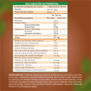 Foto 6 | Proteína Vegana en Polvo NutraSien100 Sabor Chocolate Sin Azúcar/ Sin Soya/ Sin Lactosa 500 g