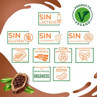 Foto 7 | Proteína Vegana en Polvo NutraSien100 Sabor Chocolate Sin Azúcar/ Sin Soya/ Sin Lactosa 500 g