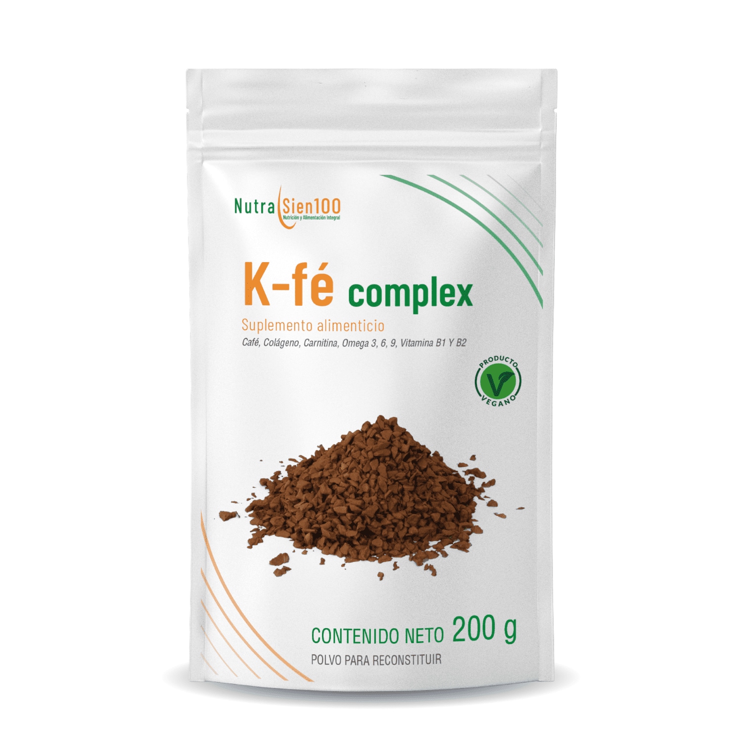 Café Keto Termogénico Pre-entreno. Con L-carnitina Colágeno BHB Omegas. Sin Azúcar. 200g $509