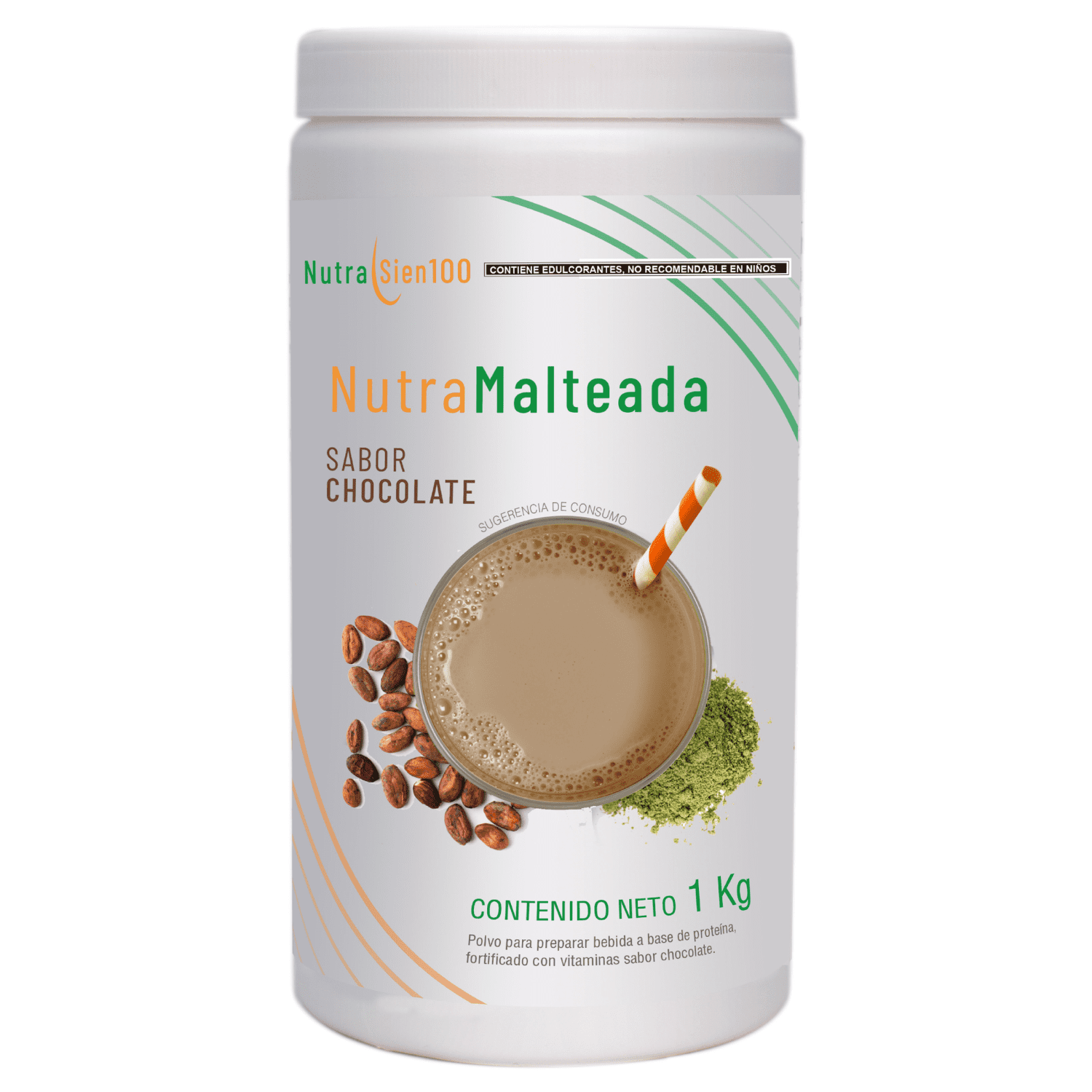 Foto 2 pulgar | Polvo para preparar Malteada sabor chocolate. Sin grasa Sin azúcar 15 g proteína por porción. Fácil y rápida