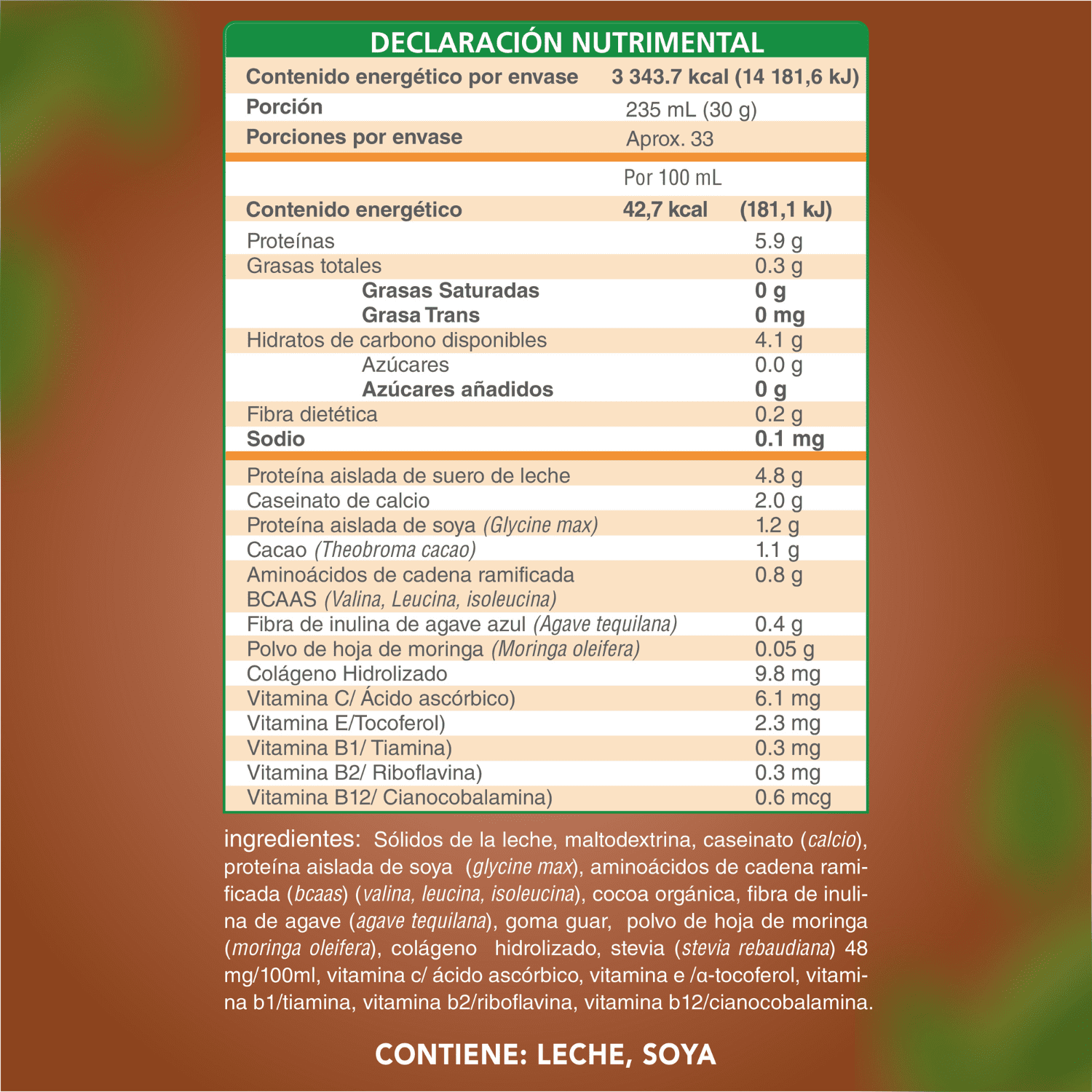 Foto 7 pulgar | Polvo para preparar Malteada sabor chocolate. Sin grasa Sin azúcar 15 g proteína por porción. Fácil y rápida