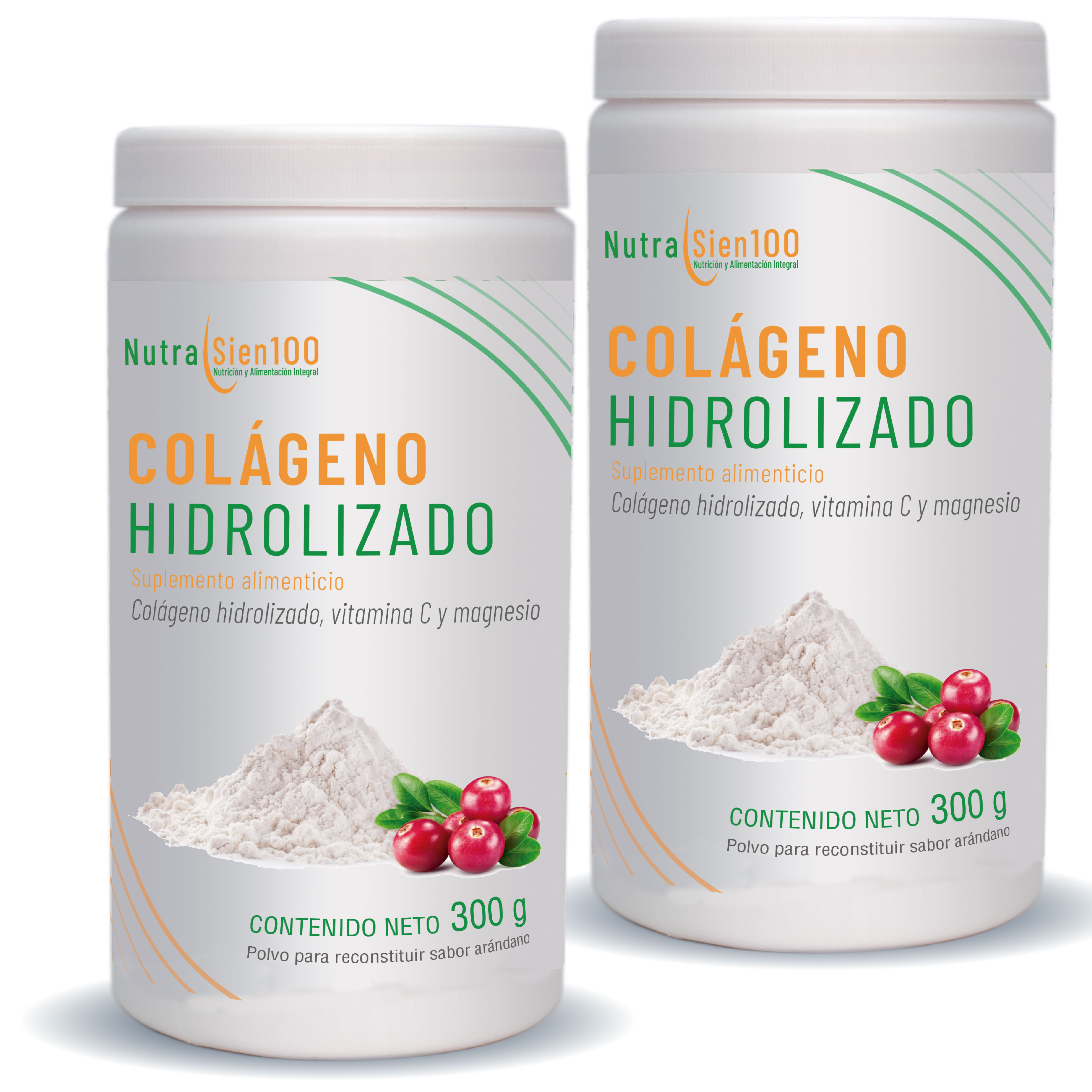 Foto 2 pulgar | Colágeno Hidrolizado Puro En Polvo | Con Vitamina C Y Magnesio | Sin Azúcar | Nutrasien100 | Sabor Arándano | 2