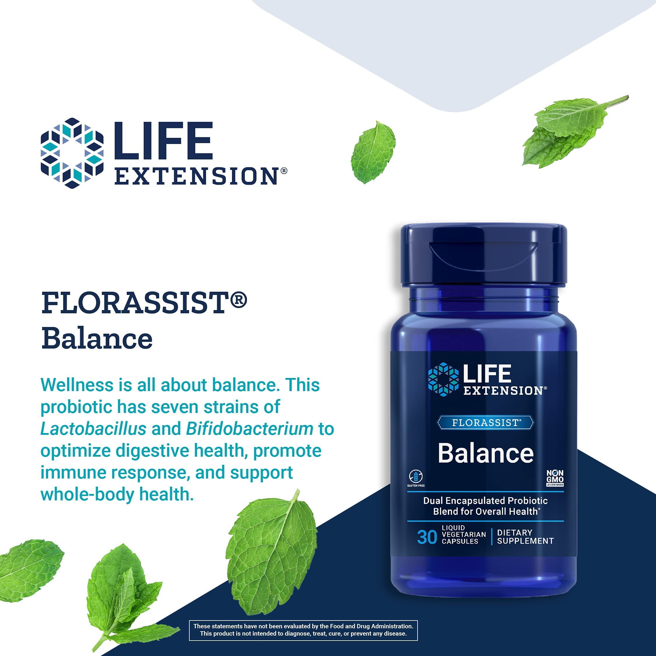 Foto 4 pulgar | Venta Internacional - Probioticos Life Extension Florassist Balance 7 Cepas