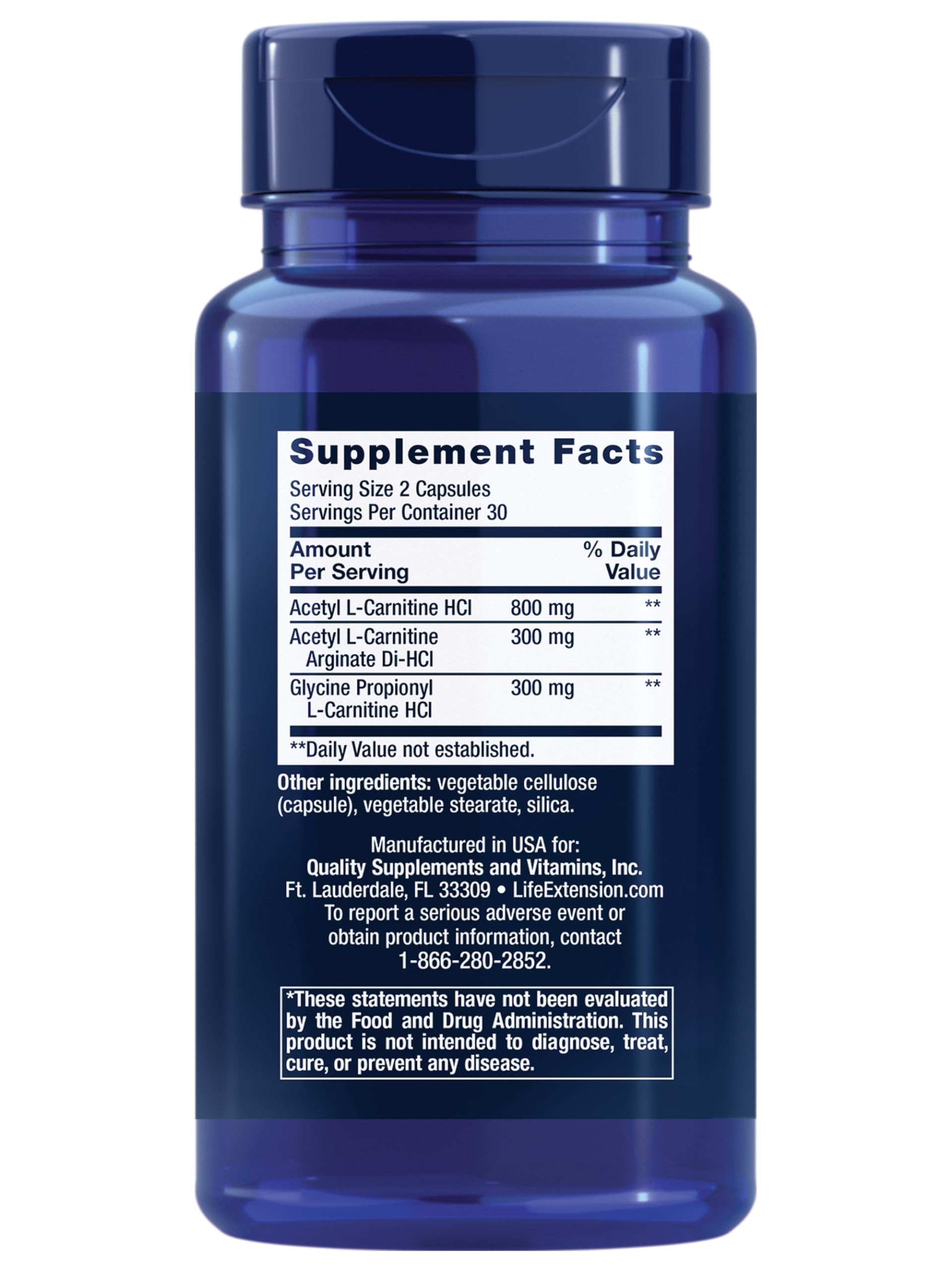 Foto 2 pulgar | Venta Internacional-Suplemento Life Extension con Carnitina L