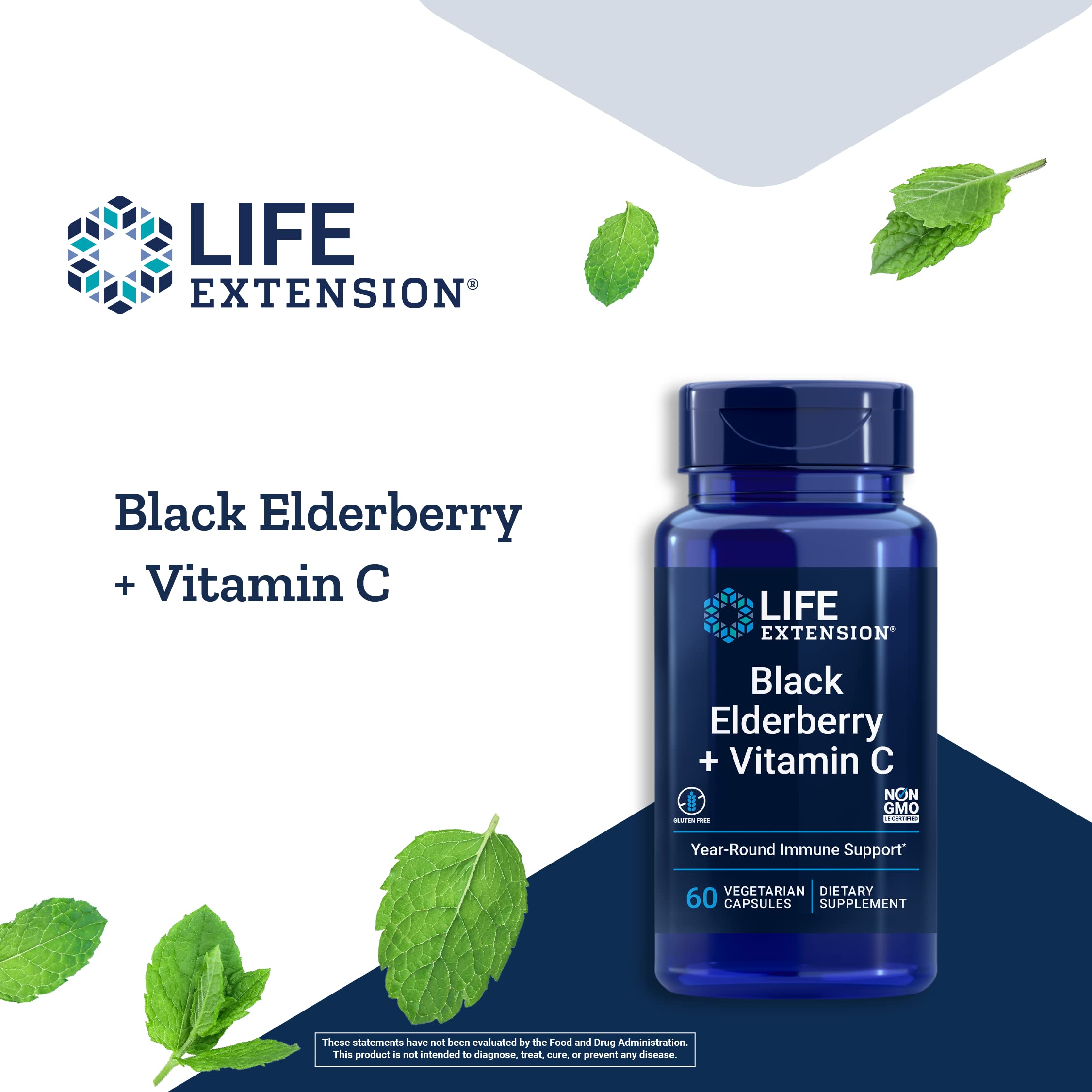 Foto 4 pulgar | Suplemento Life Extension Con Saúco Negro Y Vitamina C - Venta Internacional.