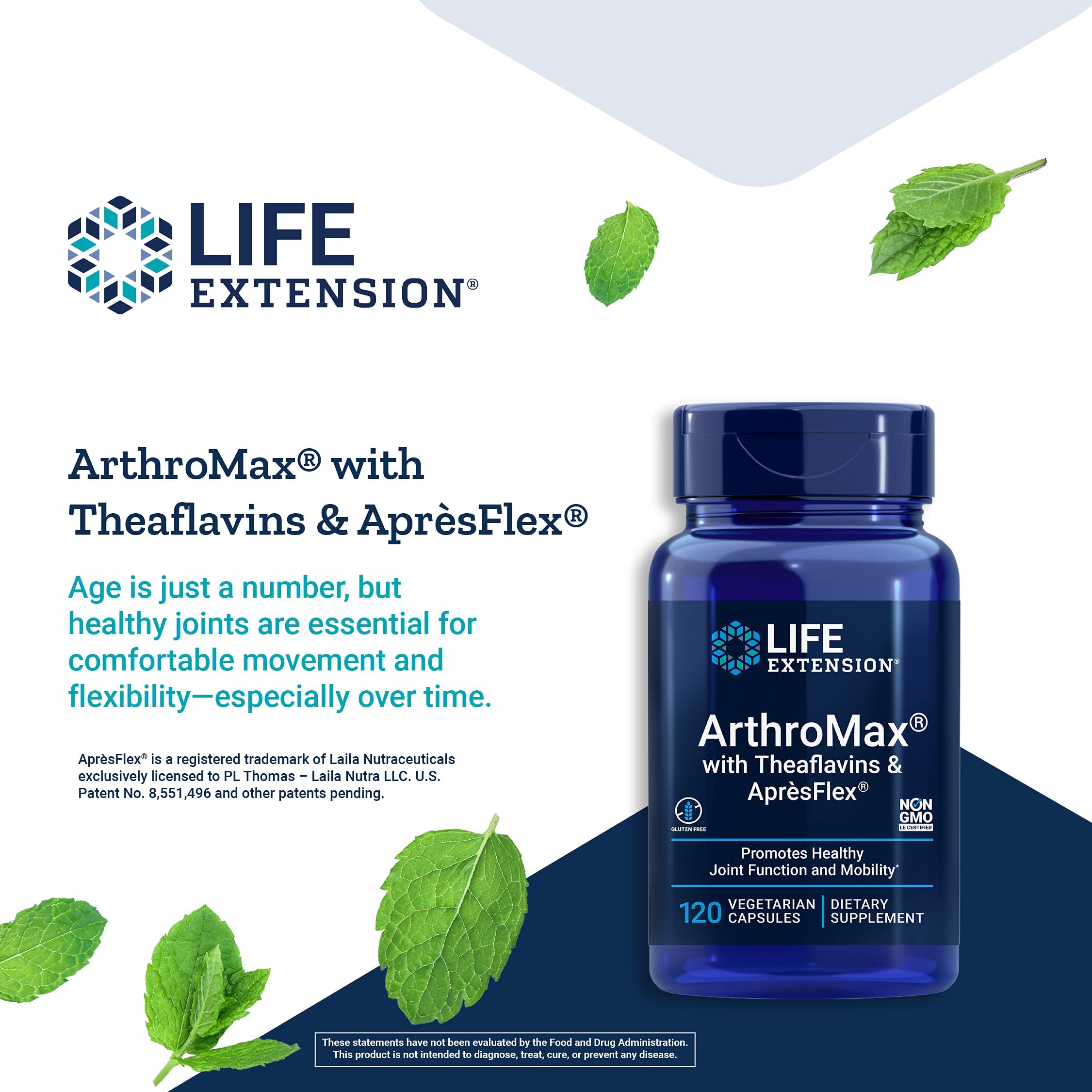 Foto 4 pulgar | Venta Internacional- Suplemento Life Extension Arthro Max Con Teaflavinas Y Produ