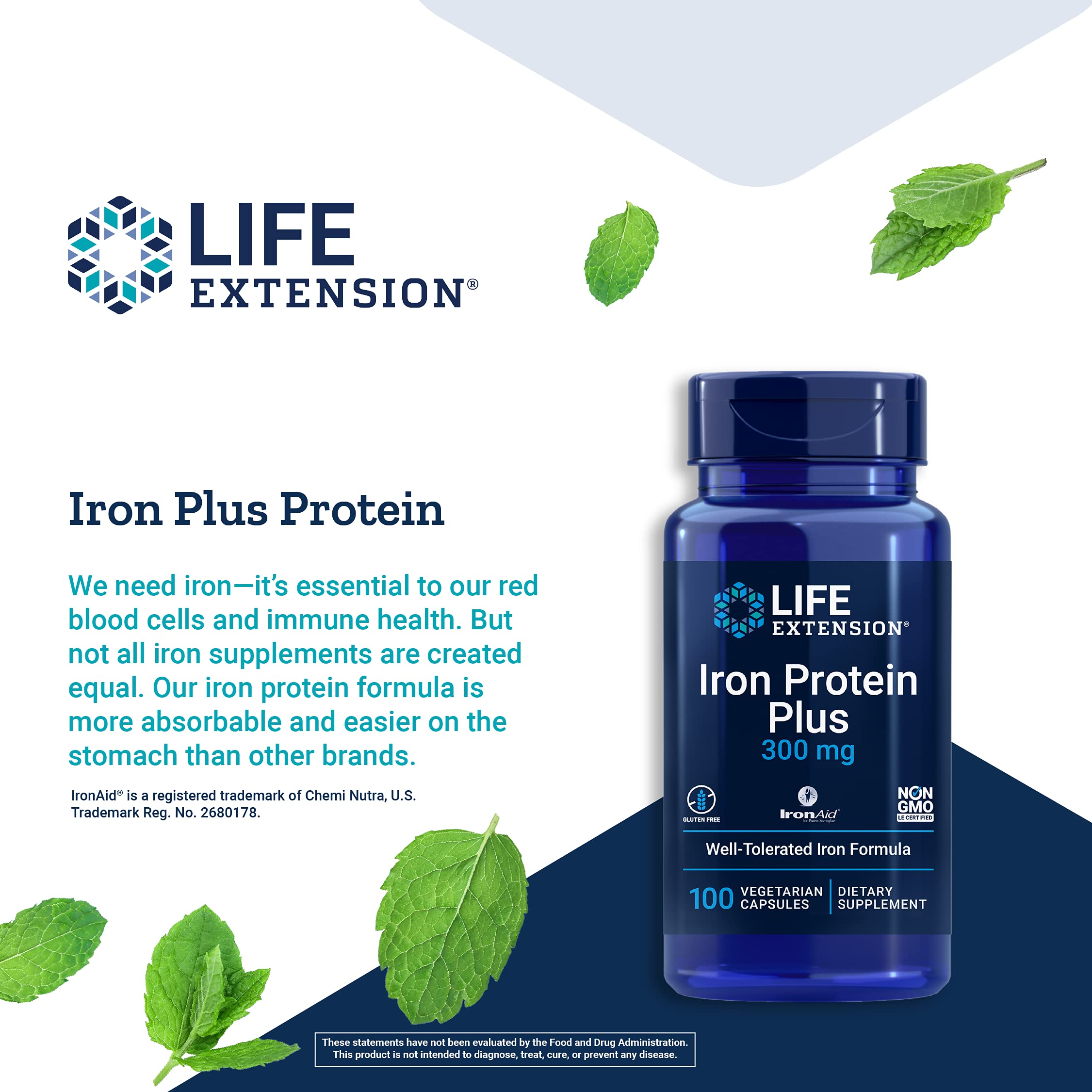 Foto 4 pulgar | Venta Internacional-Suplemento Life Extension Iron Protein Plus