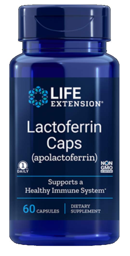 Foto 2 pulgar | Venta Internacional-Suplemento Life Extension Lactoferrin 60 Cápsulas