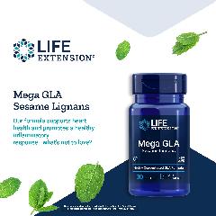 Foto 4 pulgar | Venta Internacional-Suplemento Life Extension Mega Gla Sesame Lignans Gamma-lino