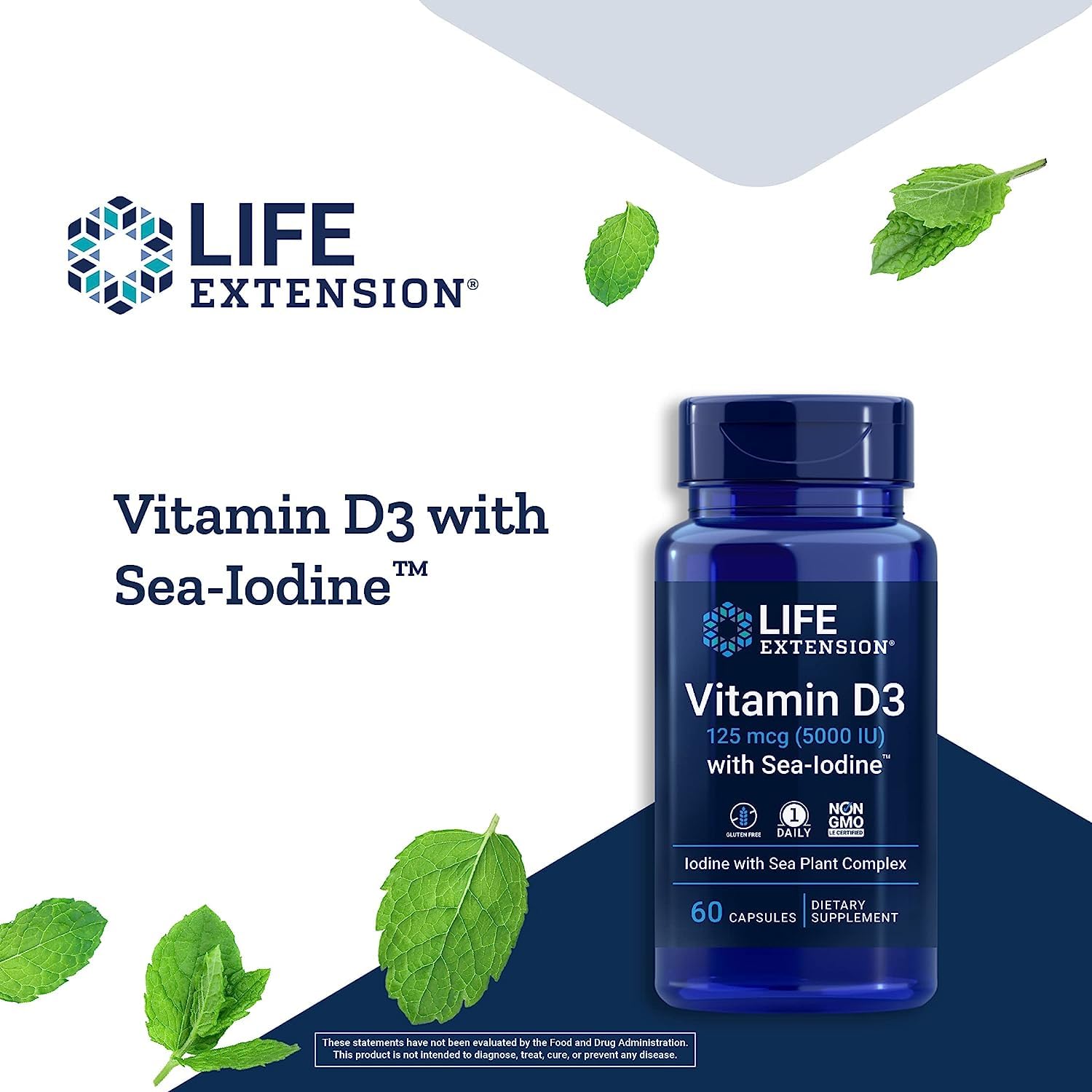 Foto 3 pulgar | Venta Internacional - Suplemento Life Extension Vitamina D3 125 Mcg