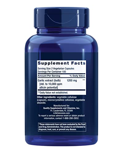 Foto 3 pulgar | Venta Internacional - Extracto de Ajo Life Extension 1200 Mg