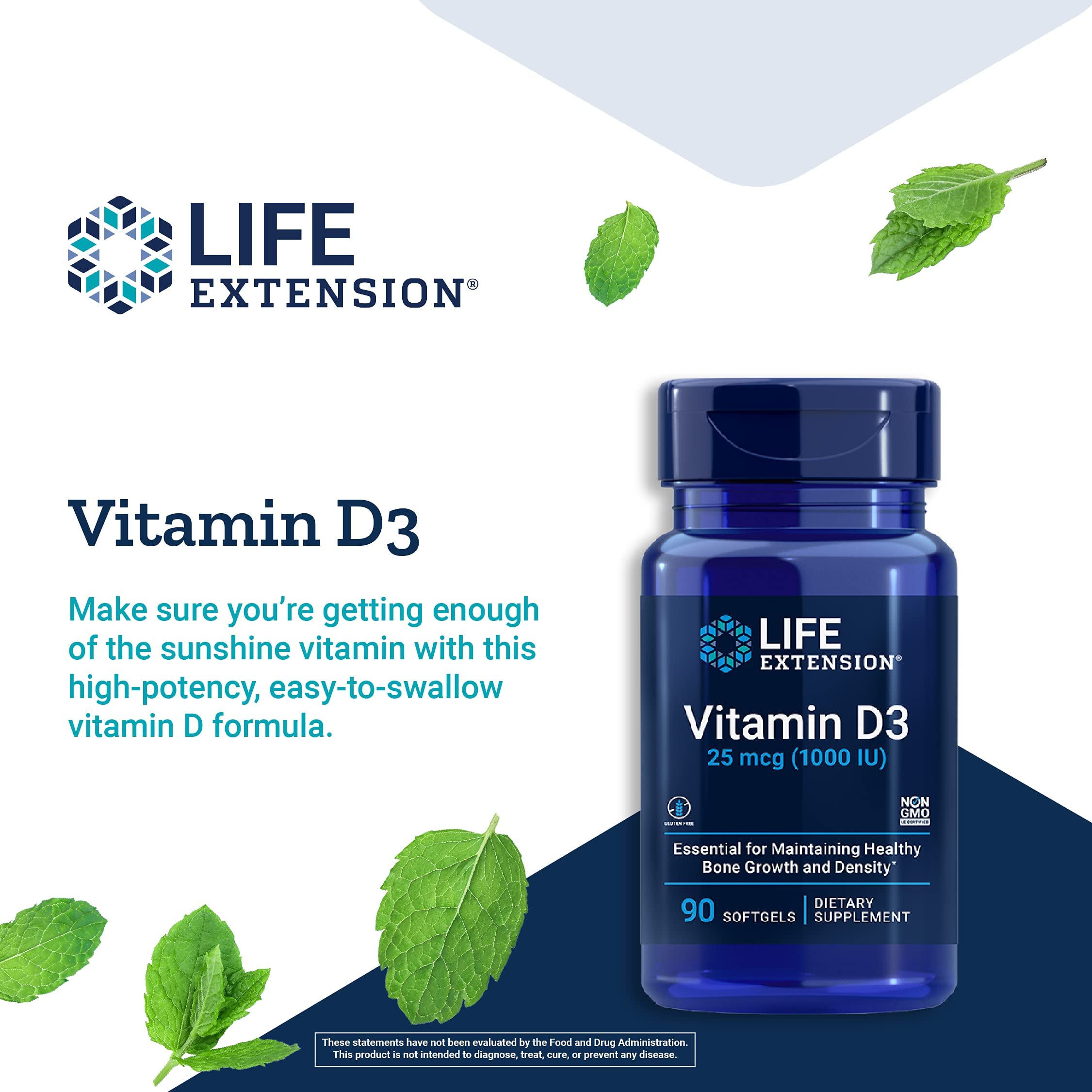 Foto 4 pulgar | Venta Internacional-Suplemento Life Extension de Vitamina D3 90 Cápsulas