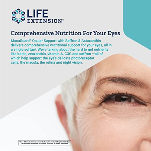 Foto 5 pulgar | Soporte Ocular Supplement Life Extension Macuguard 60 Softge - Venta Internacional.