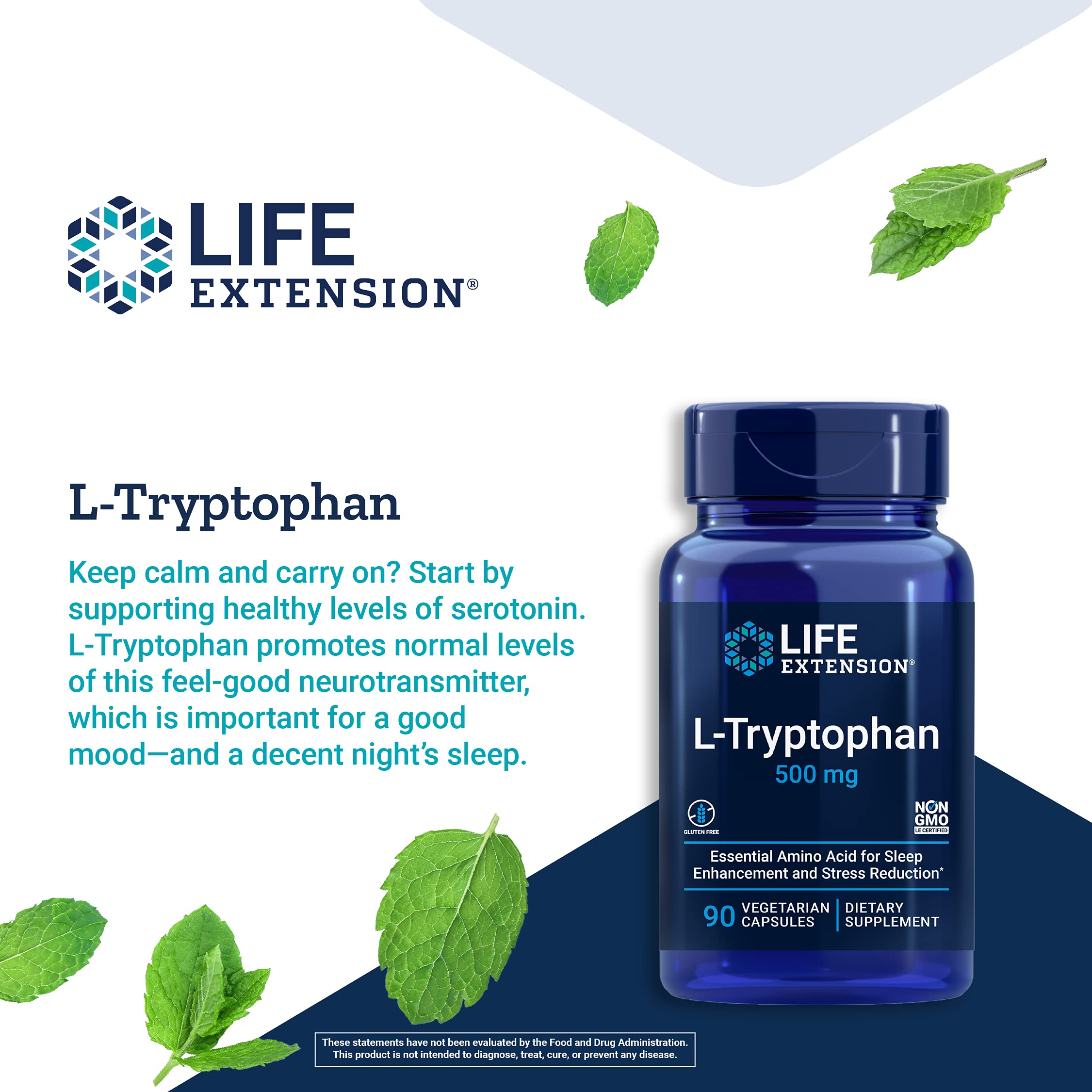 Foto 4 pulgar | Venta Internacional- Suplemento Life Extension L-Triptófano 500 mg