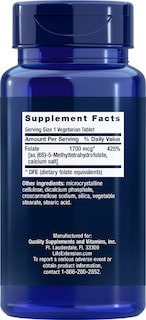 Foto 1 | Suplemento De Folato Optimizado Para Life Extension (l-metil - Venta Internacional.