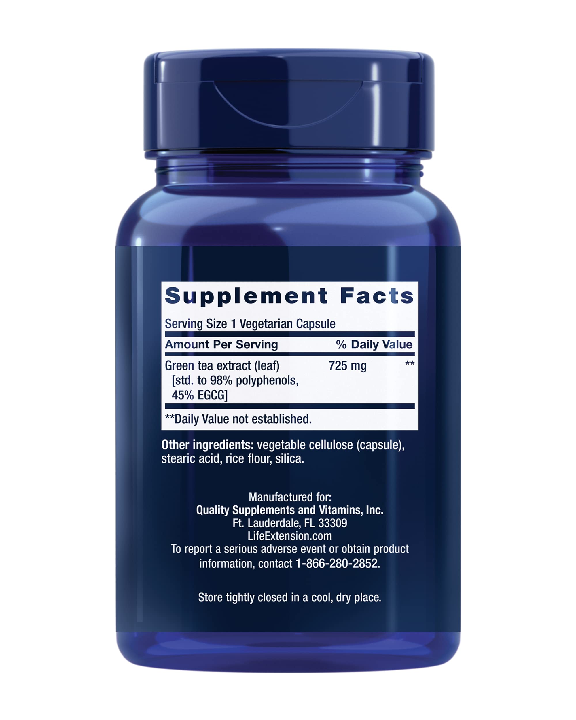 Venta Internacional-Extracto de Té Verde Life Extension 725 mg