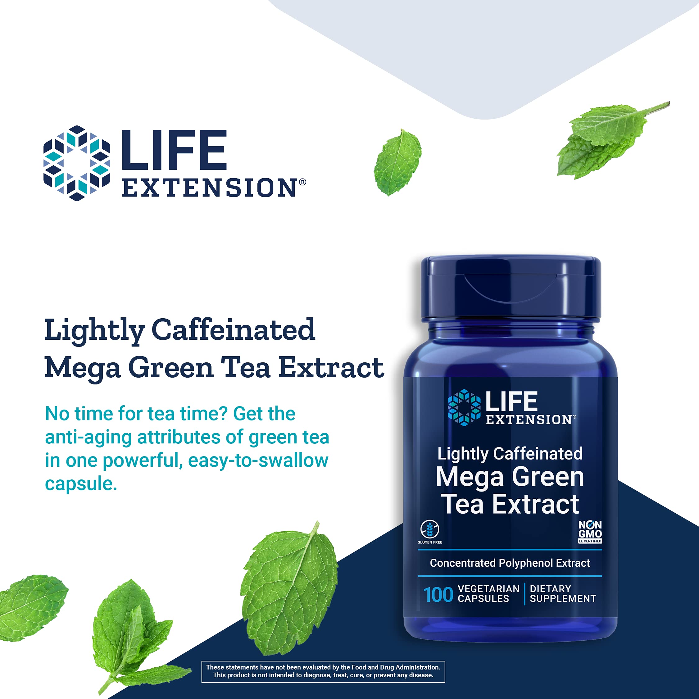 Foto 4 pulgar | Venta Internacional-Extracto de Té Verde Life Extension 725 mg