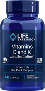 Foto 1 | Venta Internacional- Vitaminas D y K con Sea-Iodine Life Extension 60 Cápsulas