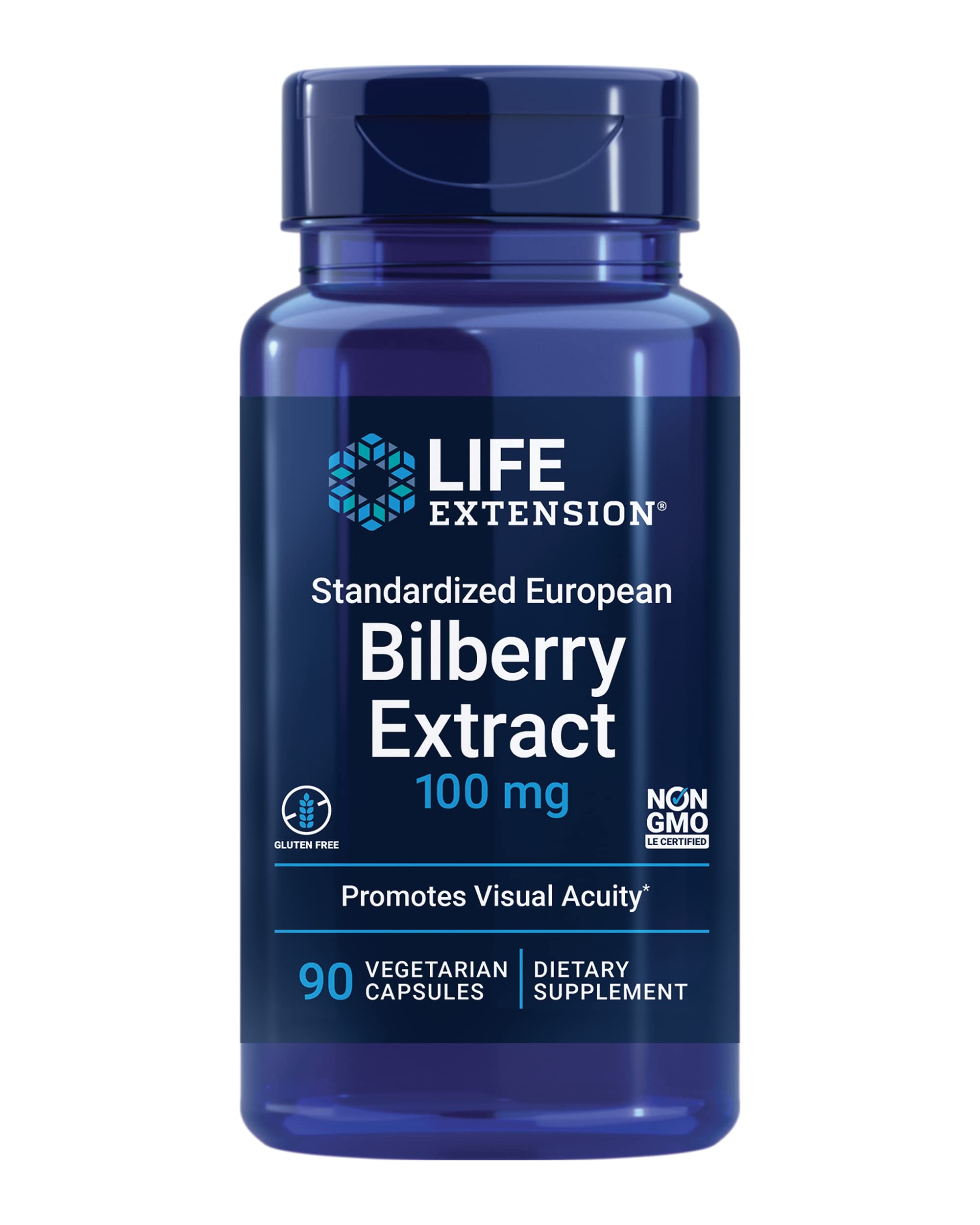 Foto 2 pulgar | Venta Internacional-Suplemento Life Extension Bilberry Extract de 90 Cápsulas