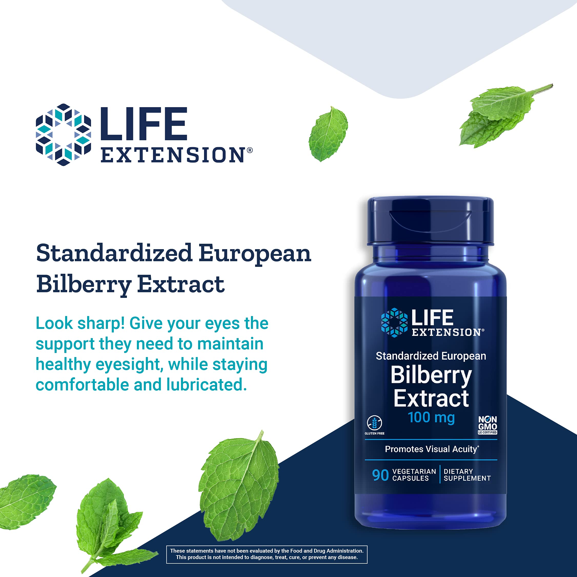 Foto 4 pulgar | Venta Internacional-Suplemento Life Extension Bilberry Extract de 90 Cápsulas