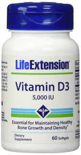 Foto 1 | Venta Internacional - Vitamina D3 Life Extension 5000 Ui 60 Cápsulas Blandas