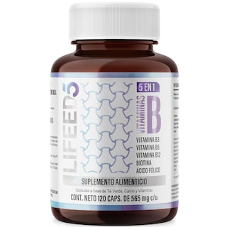 Foto 1 | Suplemento Multivitamínico Complejo B Lifeed5 120 Cápsulas