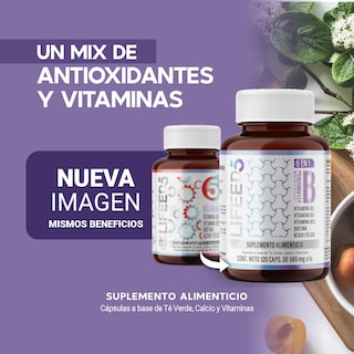 Foto 2 | Suplemento Multivitamínico Complejo B Lifeed5 120 Cápsulas
