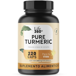 Foto 1 | Suplemento Raíz de Cúrcuma Pura 1000mg Life 360+ 220 Cápsulas