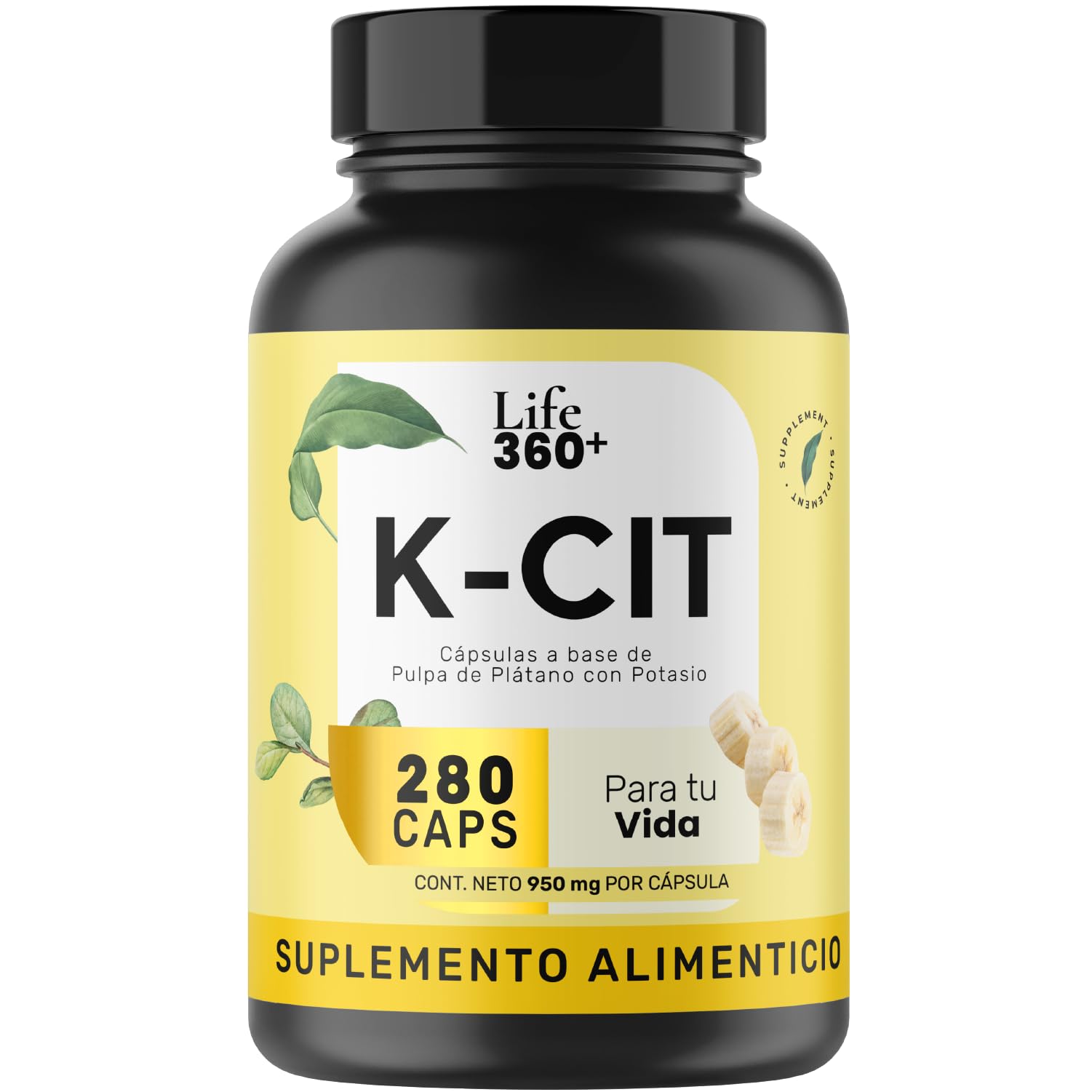 Foto 1 | Suplemento Alimenticio Citrato de Potasio Life 360+ 280 Cápsulas