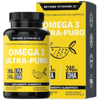 Foto 1 | Suplemento Alimenticio Beyond Vitamins Omega 3 Aceite de Pescado 60 Cápsulas