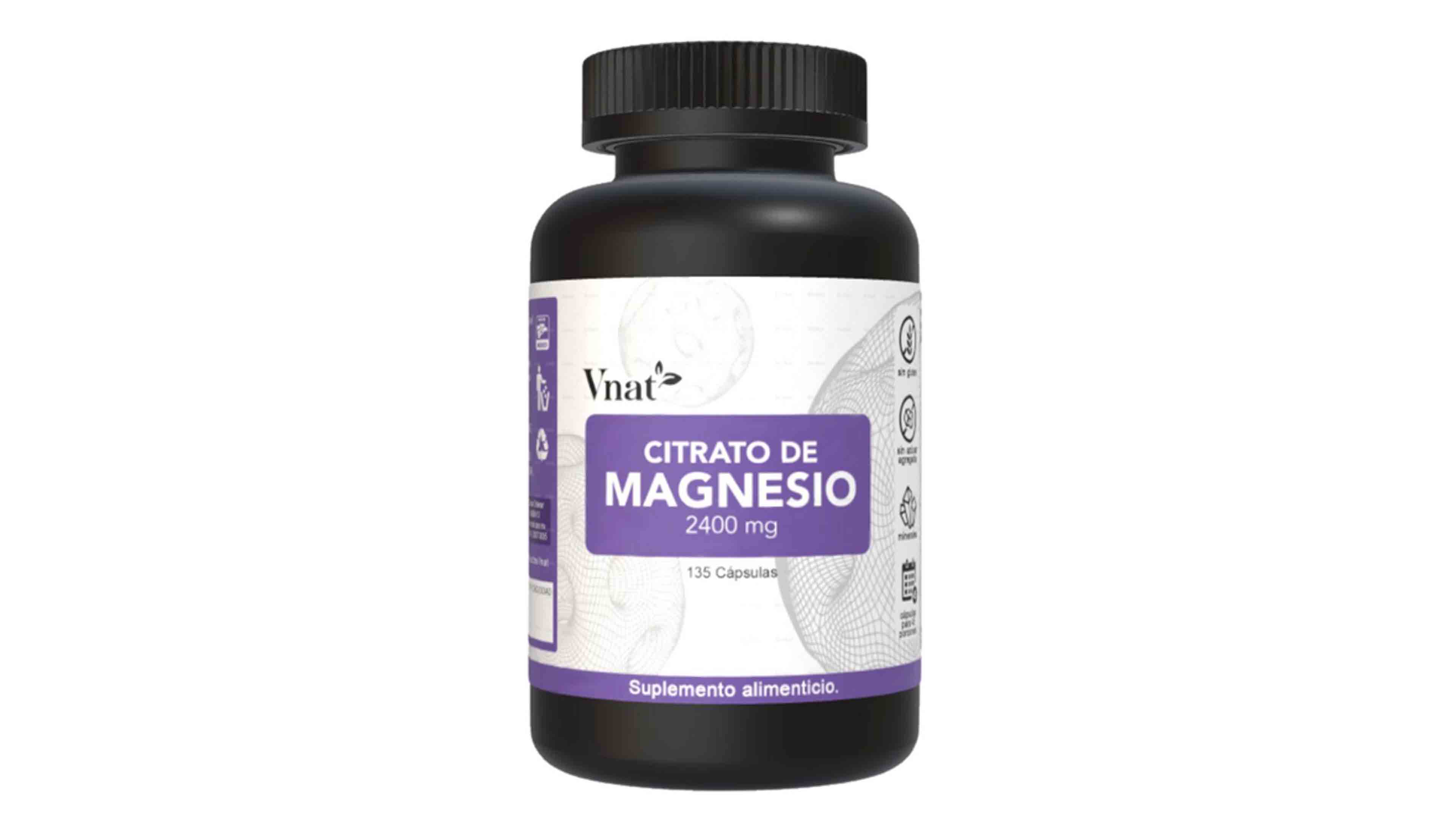 Foto 2 pulgar | Citrato De Magnesio 2400mg Vnat 135 Capsulas Magnesium Citrate