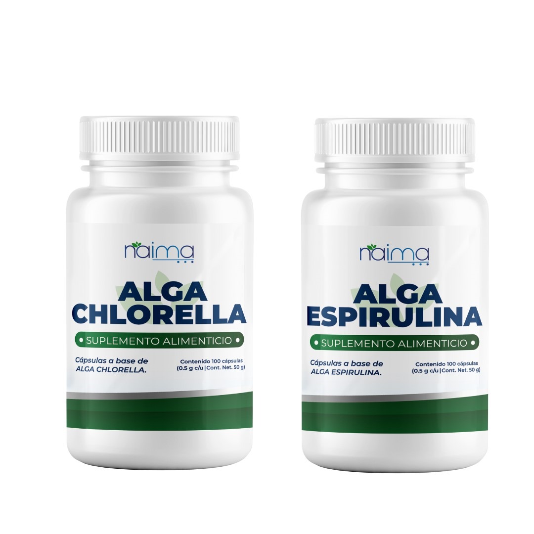 Foto 2 pulgar | Alga Espirulina Orgánica 500 Mg  100 Cápsulas  C/u Ingredientes Naturales Superfood