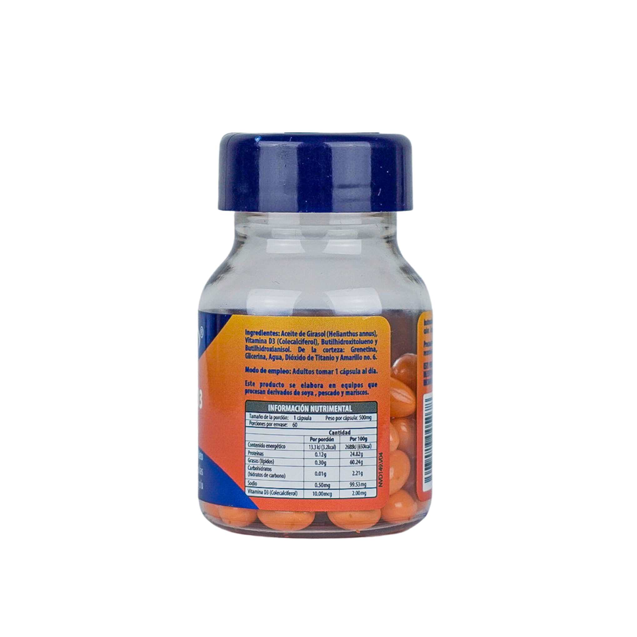 Foto 2 | Naturagel | Vitamina D3 Con Aceite De Girasol | Fortalecimiento Óseo Y Soporte Inmunológico