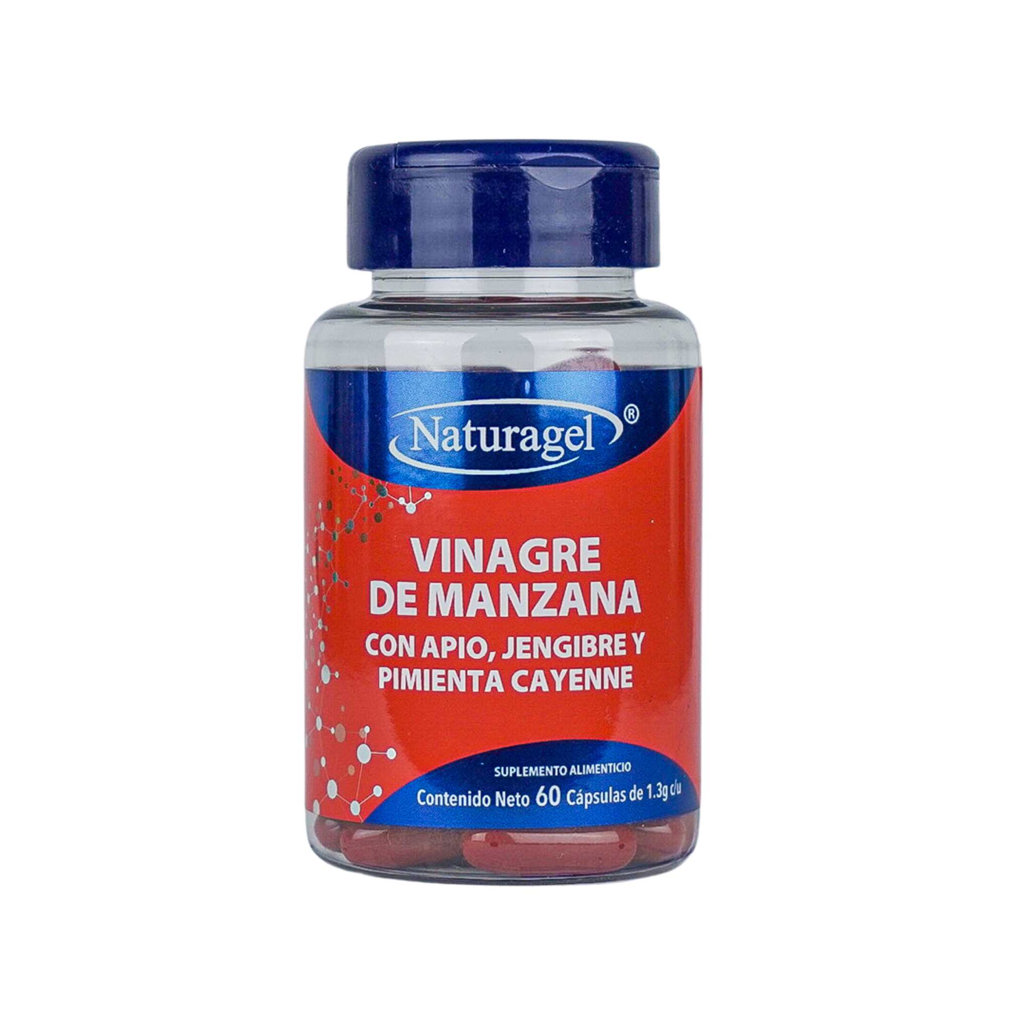 Foto 2 pulgar | Naturagel | Vinagre De Manzana Con Apio, Jengibre Y Pimienta Cayenne | Control De Peso Y Metabolismo