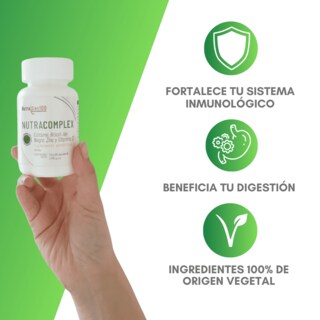 Foto 2 | Cúrcuma Orgánica Ajo Negro Zinc y Vitamina D3 60 Cápsulas Veganas