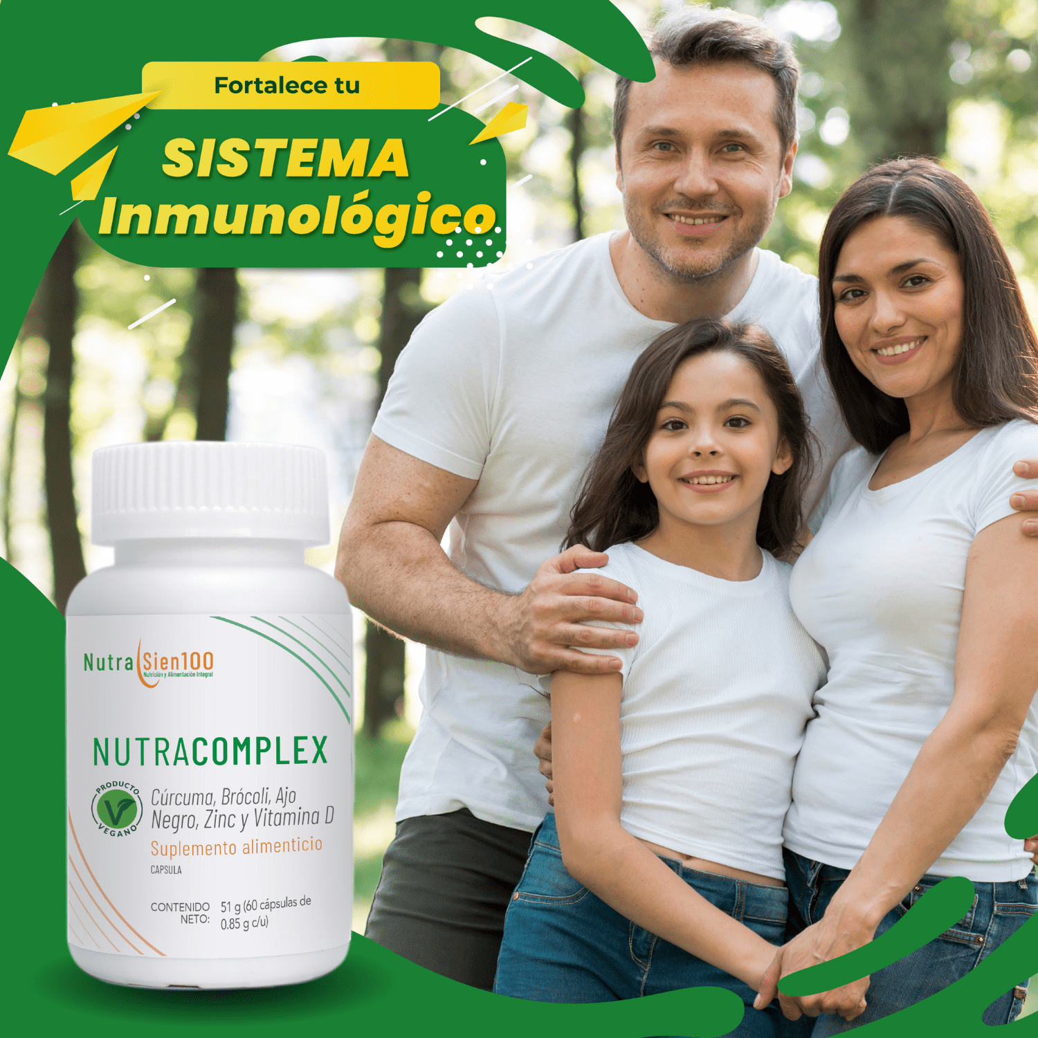 Foto 8 | Cúrcuma Orgánica Ajo Negro Zinc y Vitamina D3 60 Cápsulas Veganas