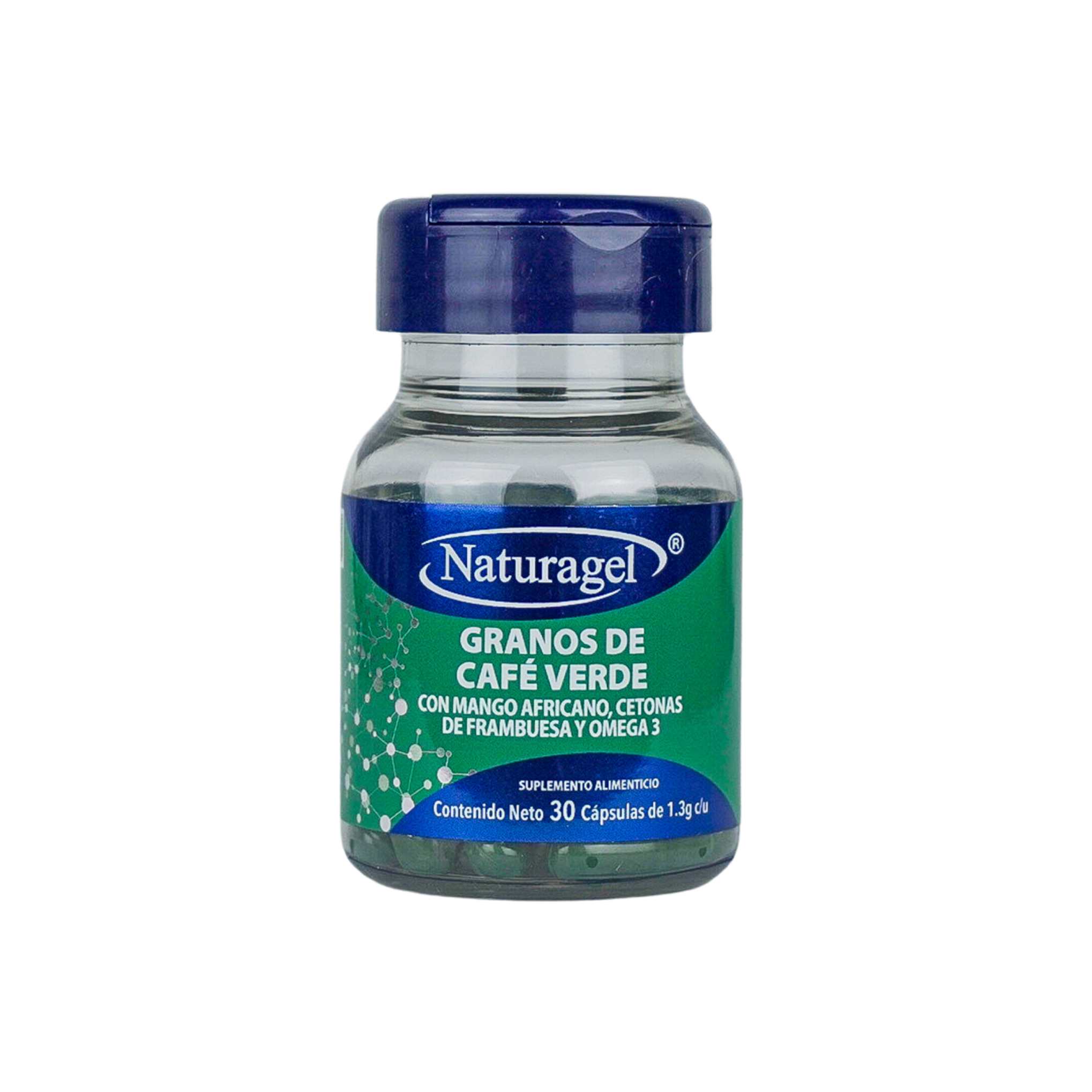 Foto 1 | Granos de Café Verde con Mango Africano Cetonas de Frambuesa y Omega 3 Naturagel